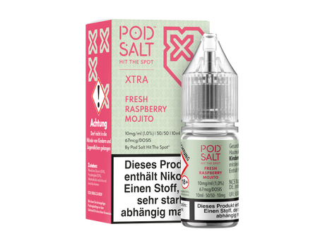 Pod Salt X Fresh Raspberry Mojito: Erfrischendes Nikotinsalz Liquid