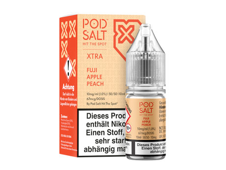 Pod Salt X Fuji Apple Peach: Apfel-Pfirsich Nikotinsalz Liquid