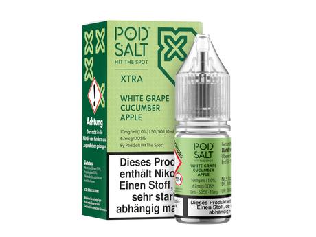 Pod Salt X: White Grape Cucumber Apple – Köstliches Nikotinsalz Liquid