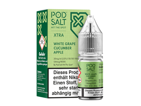 Pod Salt X: White Grape Cucumber Apple – Köstliches Nikotinsalz Liquid