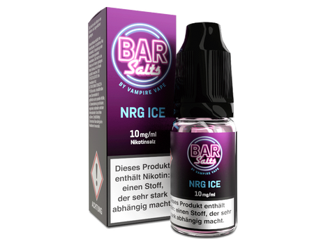 Bar Salts NRG Ice Nikotinsalz – E-Zigaretten Liquid mit Kühler Note