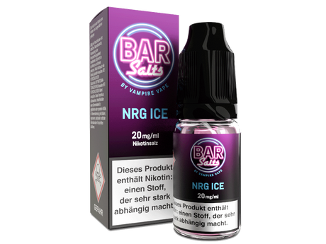 Bar Salts NRG Ice Nikotinsalz – E-Zigaretten Liquid mit Kühler Note