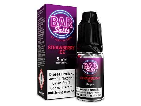 Bar Salts Strawberry Ice 10 ml Nikotinsalz Liquid – Erdbeere mit Frischekick