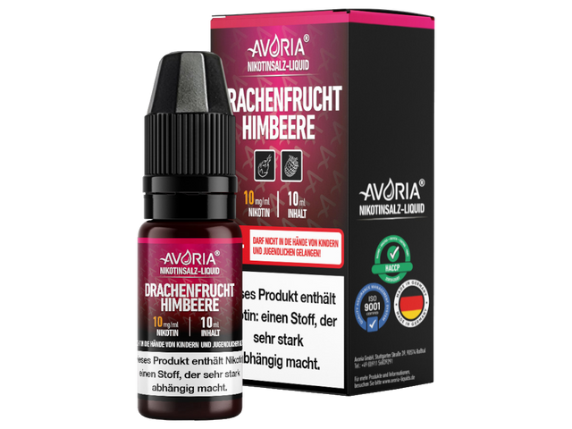 Avoria Nikotinsalz Liquid – Drachenfrucht trifft auf Himbeere