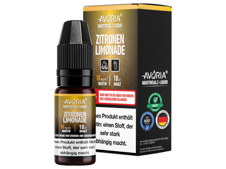 Avoria Zitronen-Limonade Nikotinsalz 10 ml – Frisch und spritzig