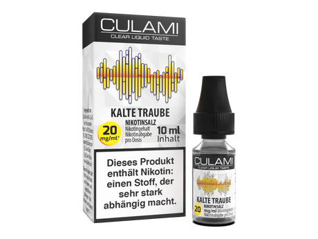 Culami Nikotinsalz Liquid – Kalte Traube, 10 ml, für E-Zigaretten