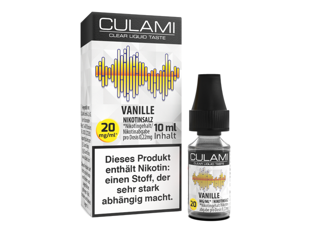 Culami Vanille Nikotinsalz Liquid – Süße Vanille für E-Zigaretten