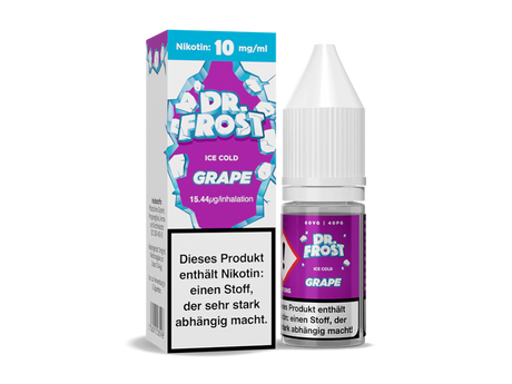 Dr. Frost Ice Cold - Grape Nikotinsalz Liquid 10 ml – Erfrischende Traube