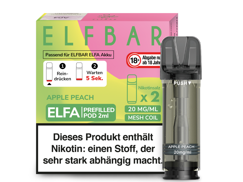 Elfbar Elfa Prefilled Pods – 20mg Nikotin / 0mg Nikotin