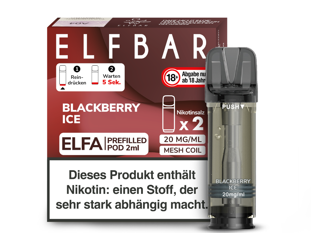 Elfbar Elfa Prefilled Pods – 20mg Nikotin / 0mg Nikotin