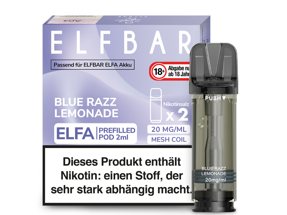 Elfbar Elfa Prefilled Pods – 20mg Nikotin / 0mg Nikotin