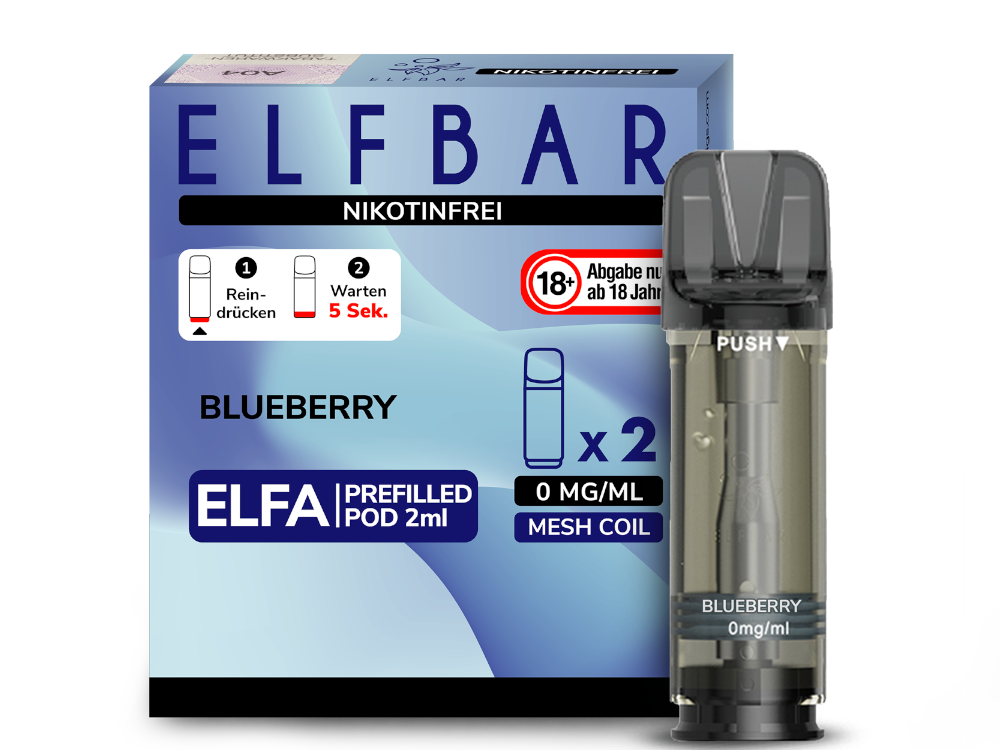 Elfbar Elfa Prefilled Pods – 20mg Nikotin / 0mg Nikotin