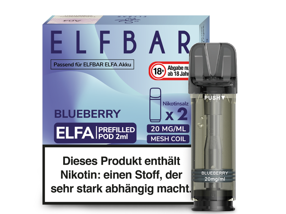 Elfbar Elfa Prefilled Pods – 20mg Nikotin / 0mg Nikotin