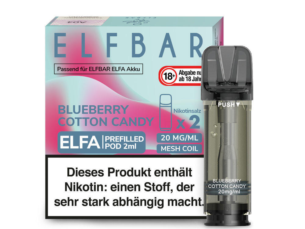 Elfbar Elfa Prefilled Pods – 20mg Nikotin / 0mg Nikotin