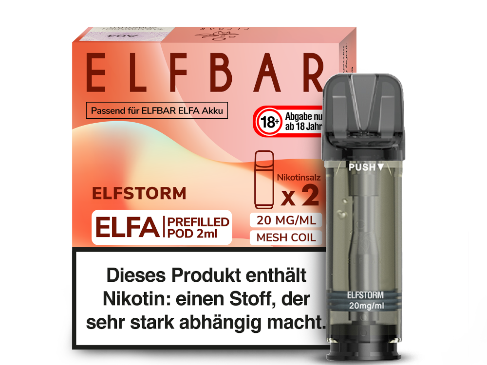 Elfbar Elfa Prefilled Pods – 20mg Nikotin / 0mg Nikotin