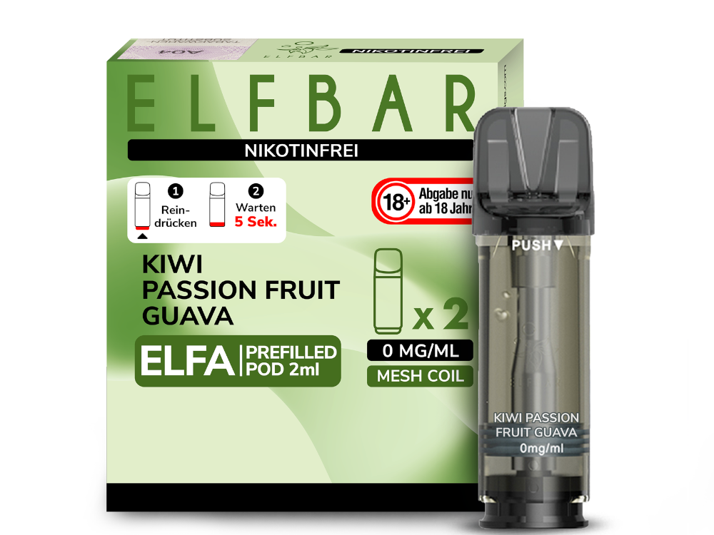 Elfbar Elfa Prefilled Pods – 20mg Nikotin / 0mg Nikotin