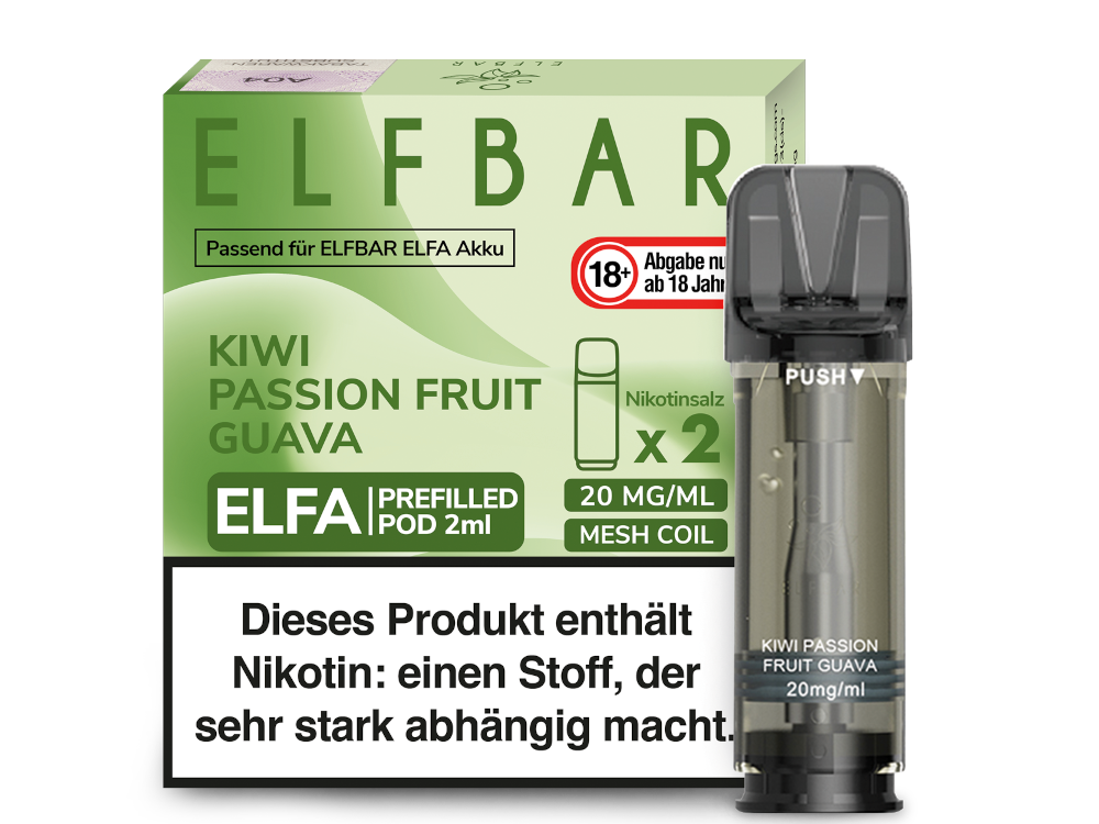 Elfbar Elfa Prefilled Pods – 20mg Nikotin / 0mg Nikotin