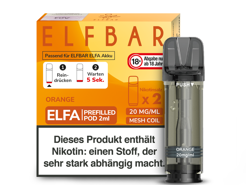 Elfbar Elfa Prefilled Pods – 20mg Nikotin / 0mg Nikotin