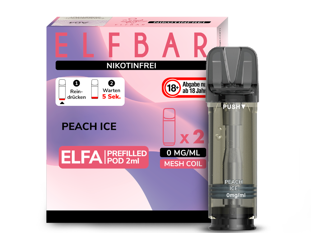 Elfbar Elfa Prefilled Pods – 20mg Nikotin / 0mg Nikotin