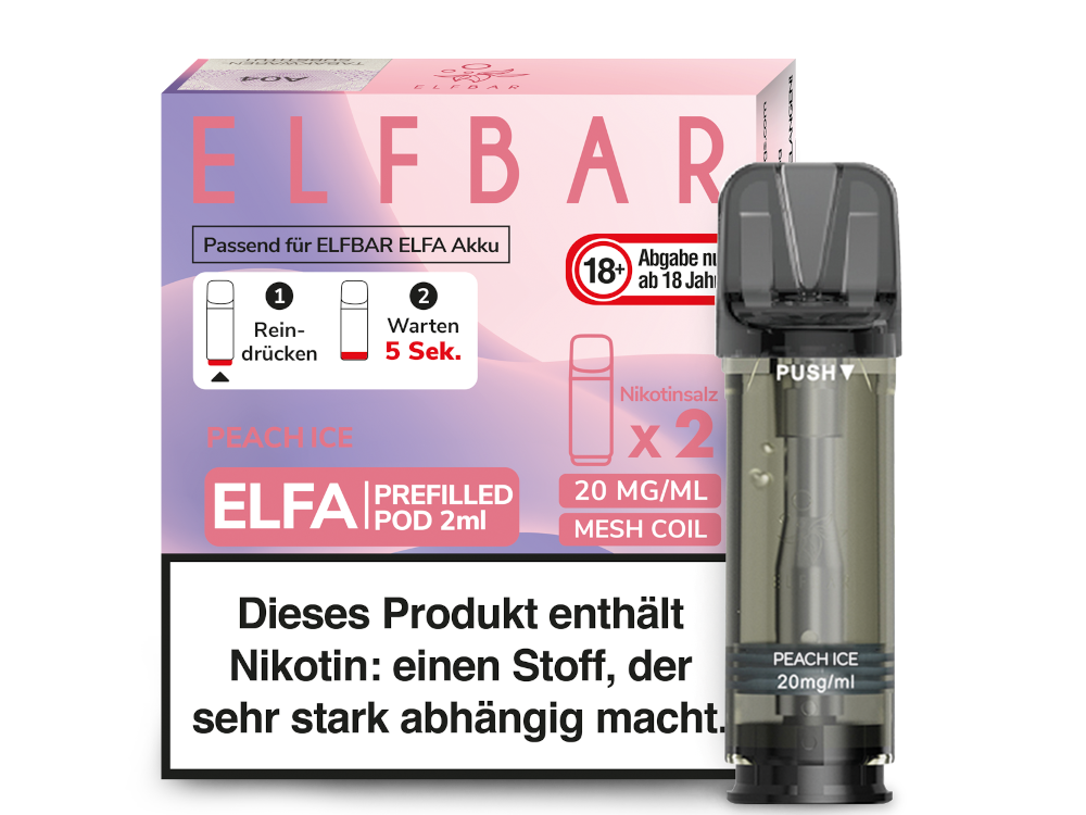 Elfbar Elfa Prefilled Pods – 20mg Nikotin / 0mg Nikotin