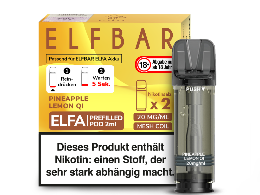 Elfbar Elfa Prefilled Pods – 20mg Nikotin / 0mg Nikotin