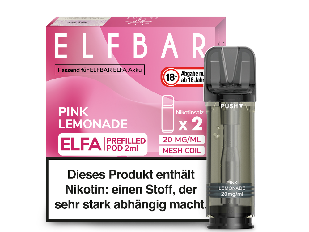 Elfbar Elfa Prefilled Pods – 20mg Nikotin / 0mg Nikotin