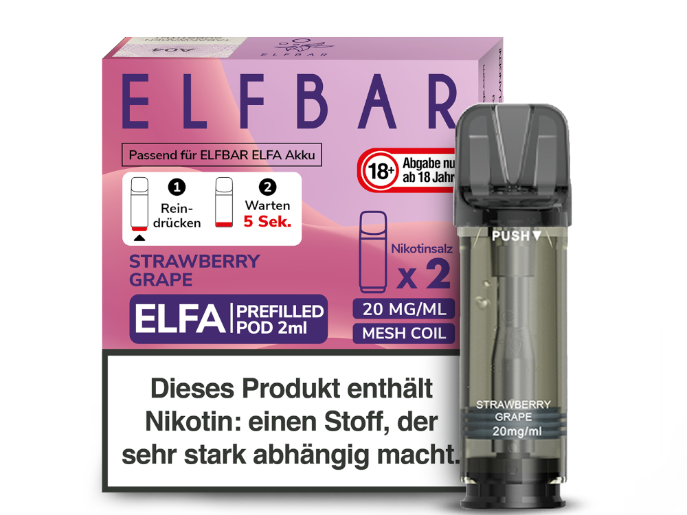 Elfbar Elfa Prefilled Pods – 20mg Nikotin / 0mg Nikotin