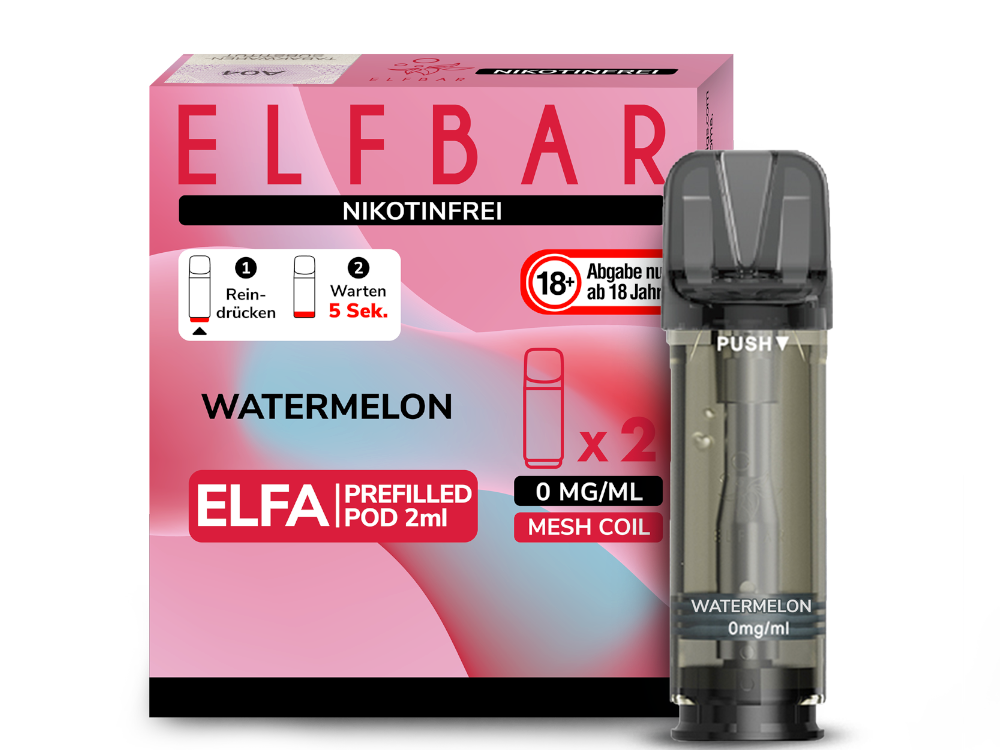 Elfbar Elfa Prefilled Pods – 20mg Nikotin / 0mg Nikotin