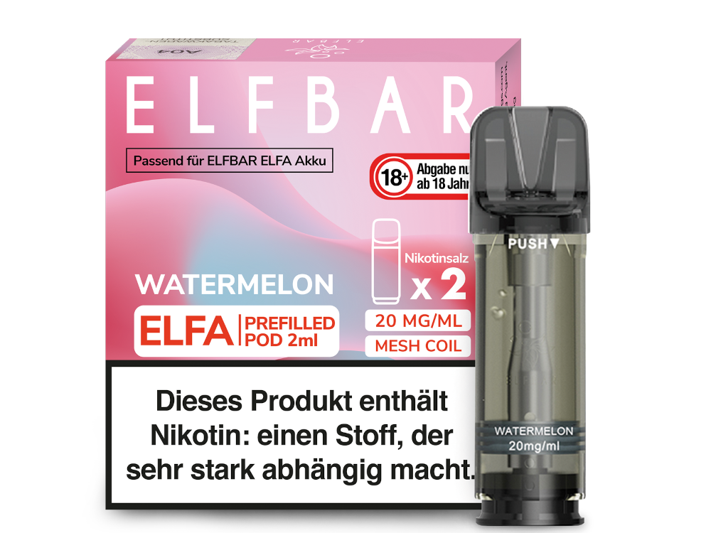 Elfbar Elfa Prefilled Pods – 20mg Nikotin / 0mg Nikotin