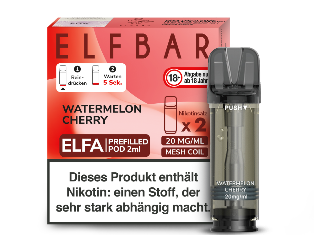 Elfbar Elfa Prefilled Pods – 20mg Nikotin / 0mg Nikotin