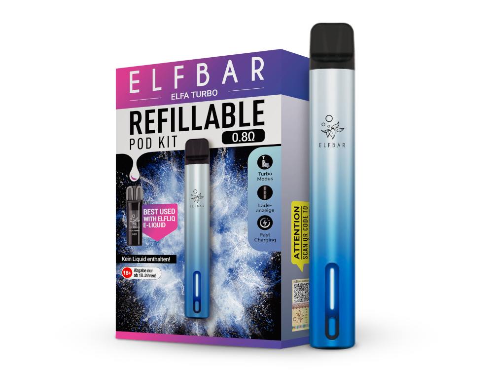 Elfbar Elfa Turbo Set: Akku mit 550 mAh und 2 ml Pod – Jetzt kaufen