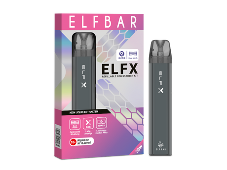 ELFX E-Zigaretten Set – Perfekt für Einsteiger und Profis