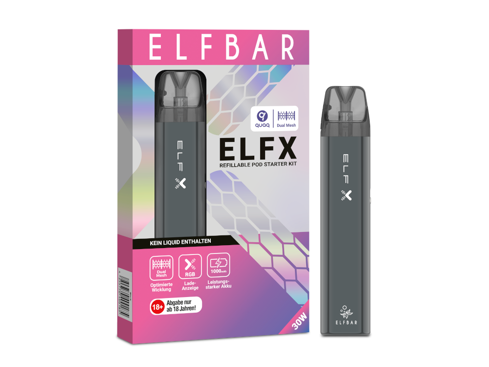 ELFX E-Zigaretten Set – Perfekt für Einsteiger und Profis