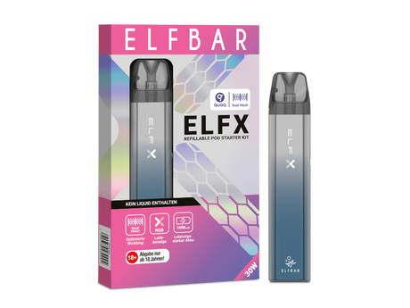 ELFX E-Zigaretten Set – Perfekt für Einsteiger und Profis