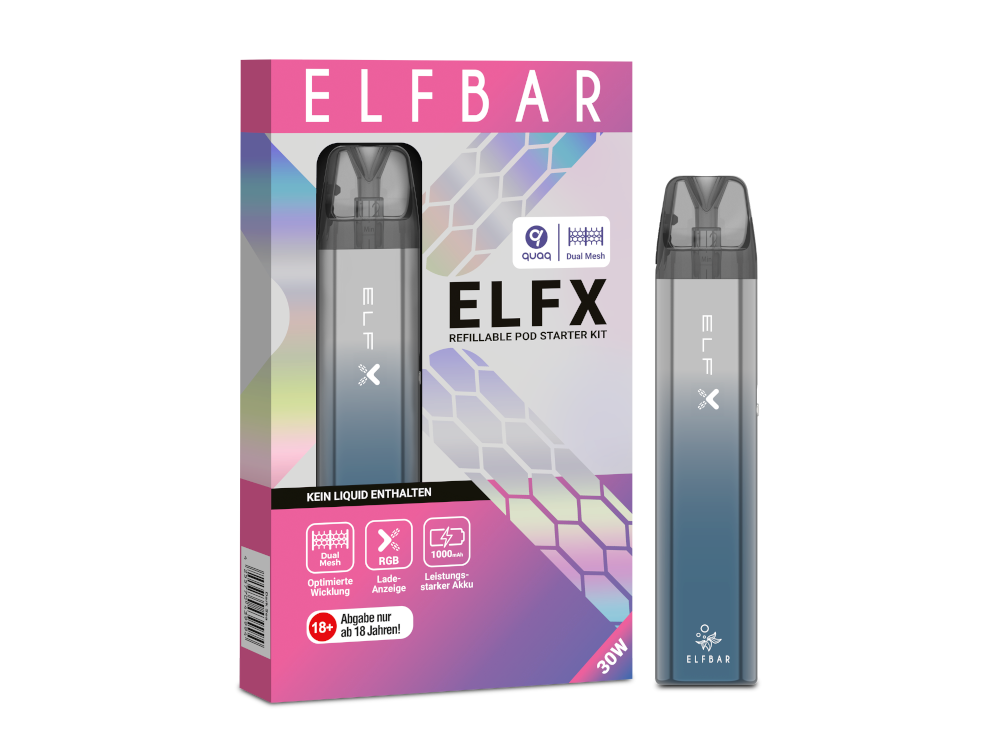 ELFX E-Zigaretten Set – Perfekt für Einsteiger und Profis