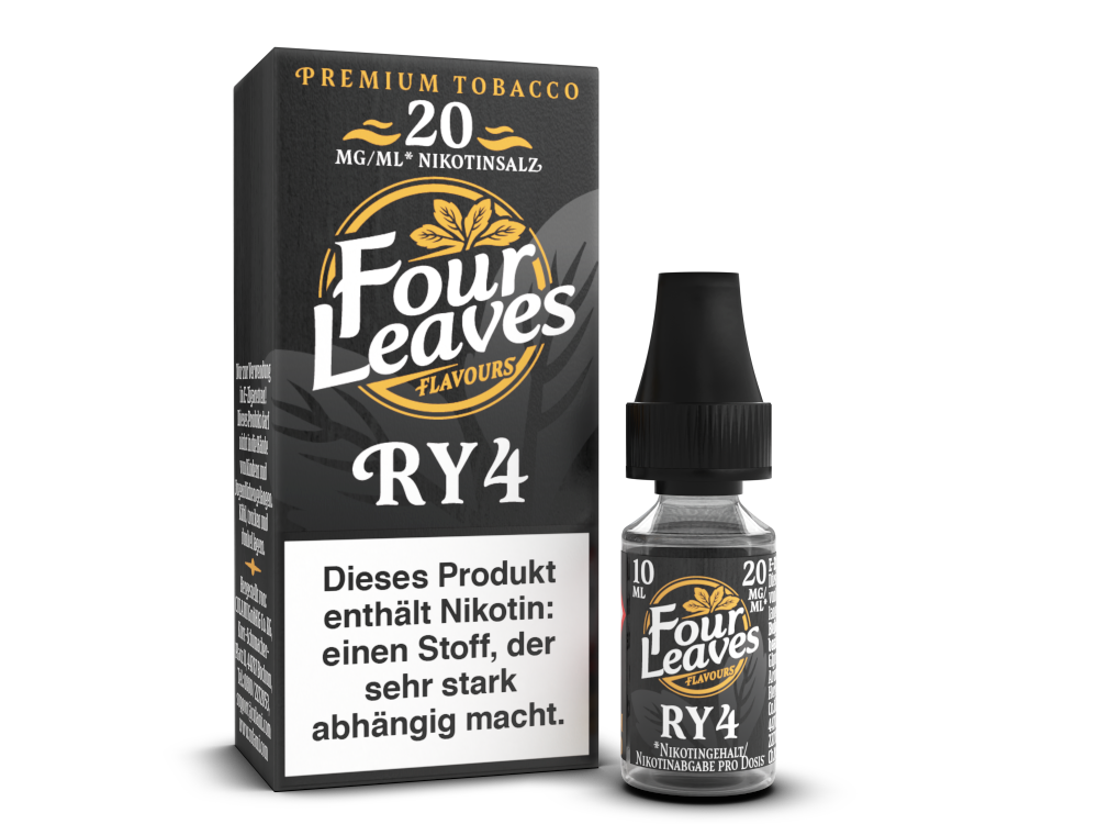 Four Leaves RY4 Nikotinsalz Liquid – 10 ml Herber Tabakgeschmack