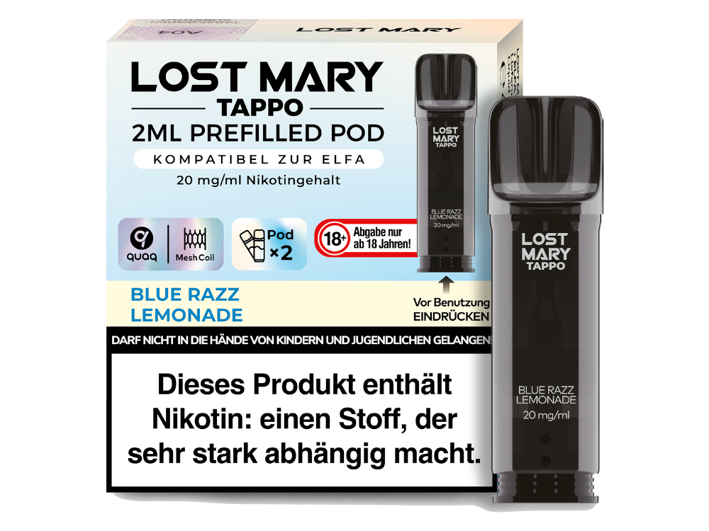 Lost Mary Tappo Pods – 2 Stück Packung für Fruchtgenuss