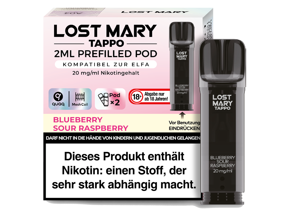 Lost Mary Tappo Pod Packung: 2 Stück für dein Dampferlebnis
