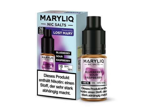 MARYLIQ Blueberry Sour Raspberry Nikotinsalz Liquid