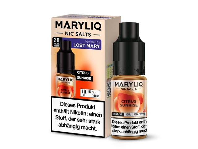 MARYLIQ Citrus Sunrise: Fruchtiges Nikotinsalz-Liquid