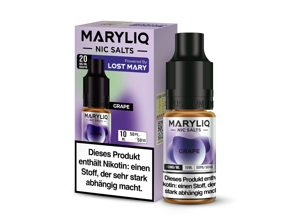 MARYLIQ Grape Nikotinsalz-Liquid – Fruchtig und Kühl