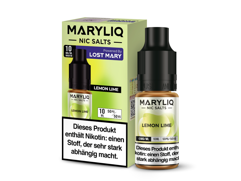 MARYLIQ Lemon Lime Nikotinsalz-Liquid – Frischer Zitrusgeschmack