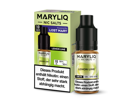 MARYLIQ Lemon Lime Nikotinsalz-Liquid – Frischer Zitrusgeschmack