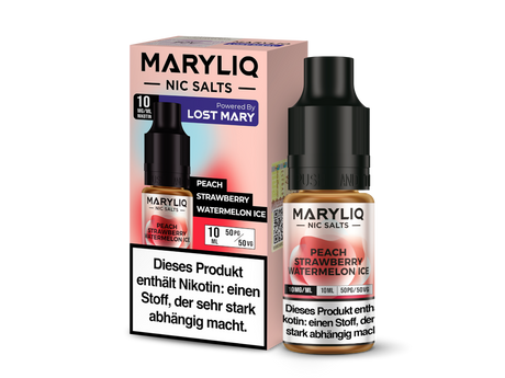 MARYLIQ Peach Strawberry Watermelon Ice – Fruchtig und Erfrischend