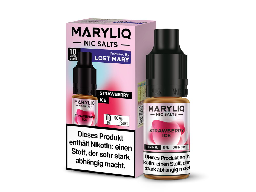 MARYLIQ Strawberry Ice: Erdbeer-Nikotin-Liquid für Ihre E-Zigarette