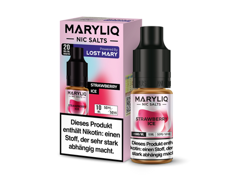 MARYLIQ Strawberry Ice: Erdbeer-Nikotin-Liquid für Ihre E-Zigarette