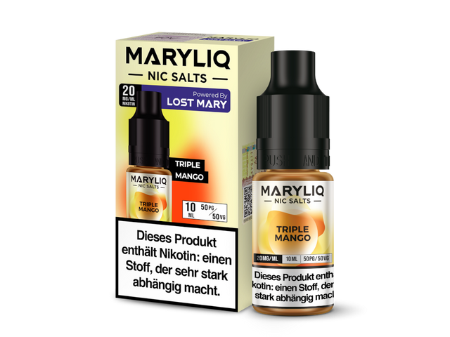 MARYLIQ Triple Mango Nikotinsalz – 10ml Liquid mit Mango & Frische