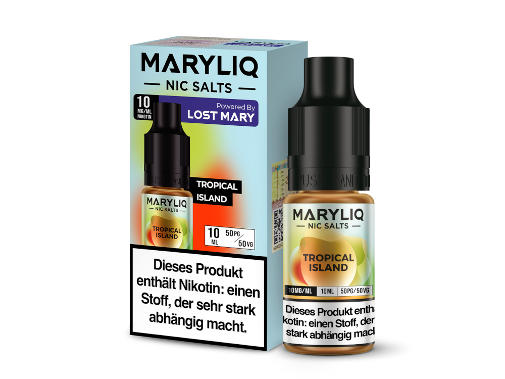 MARYLIQ Tropical Island: Mango, Kokos und Ananas für E-Zigaretten