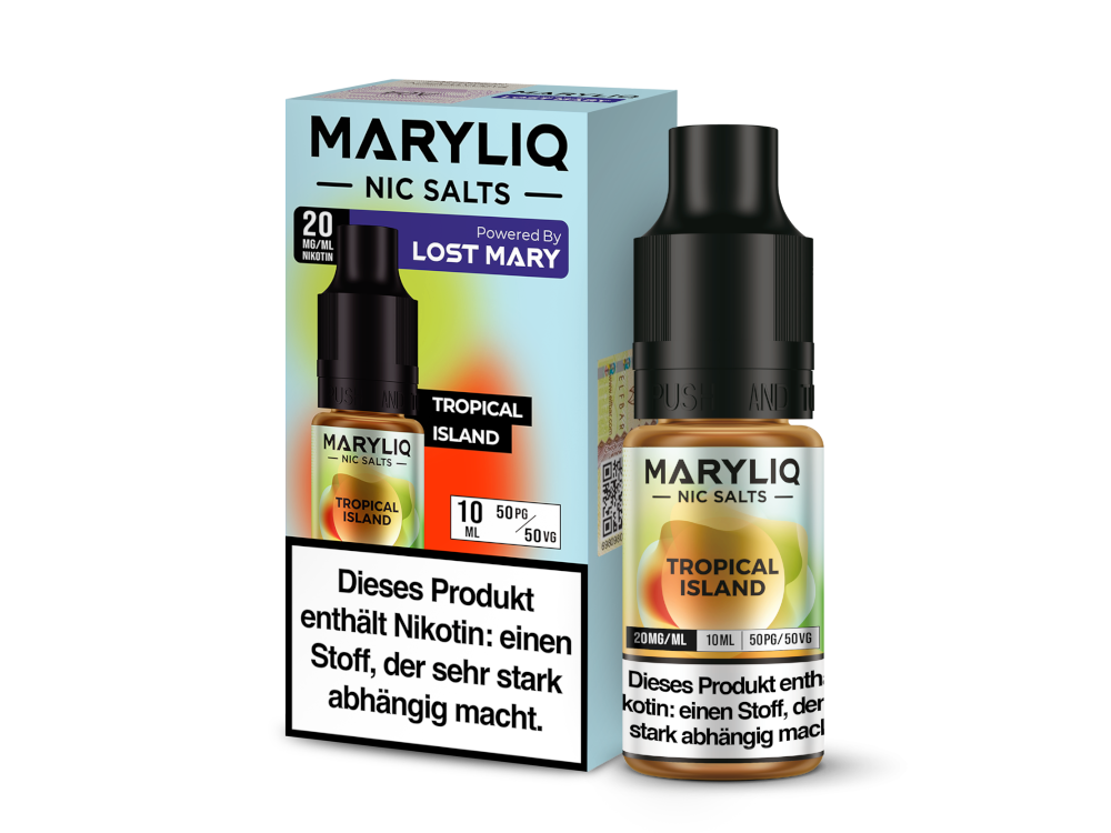 MARYLIQ Tropical Island: Mango, Kokos und Ananas für E-Zigaretten