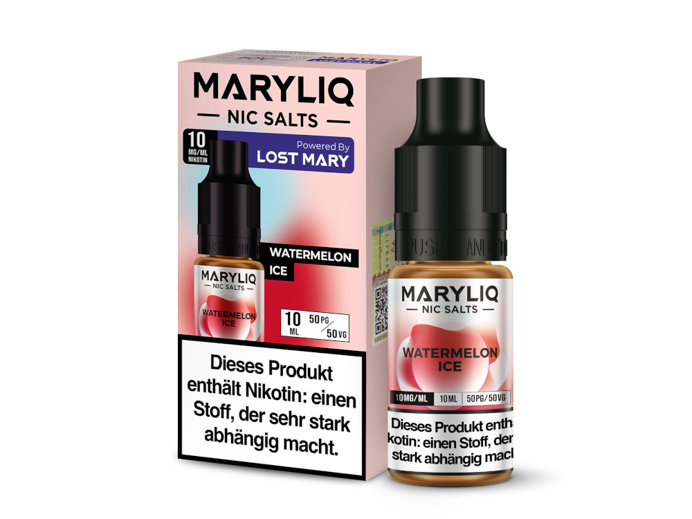 MARYLIQ Watermelon Ice – Nikotinsalz-Liquid mit Wassermelonenaroma